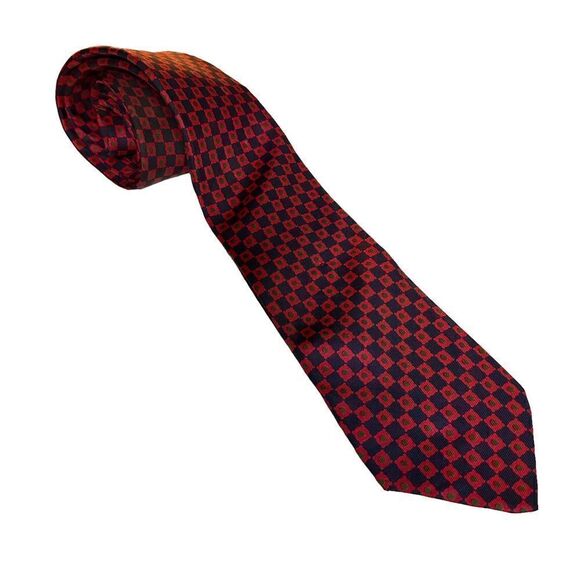 Pair of Vintage English made Silk Neck Ties - Picture 3 of 8